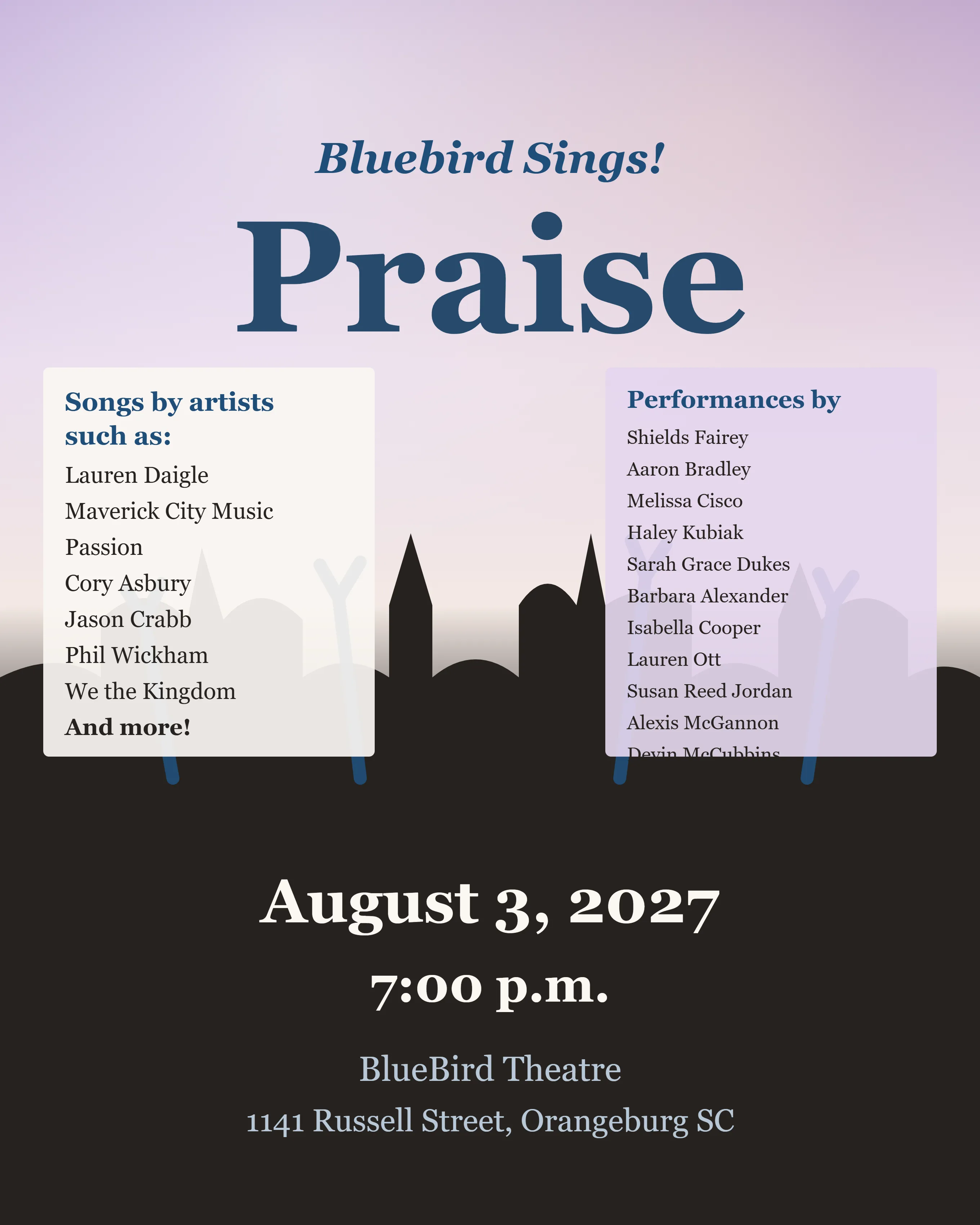 Bluebird Sings! Praise